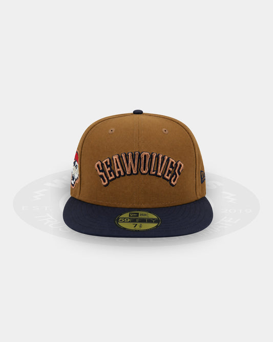 New Era Erie SeaWolves Bourbon Ripstop Contrast Brim 59Fifty Fitted Hat
