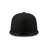 Las Vegas Raiders Basic Black On Black 9FIFTY Snapback Hat