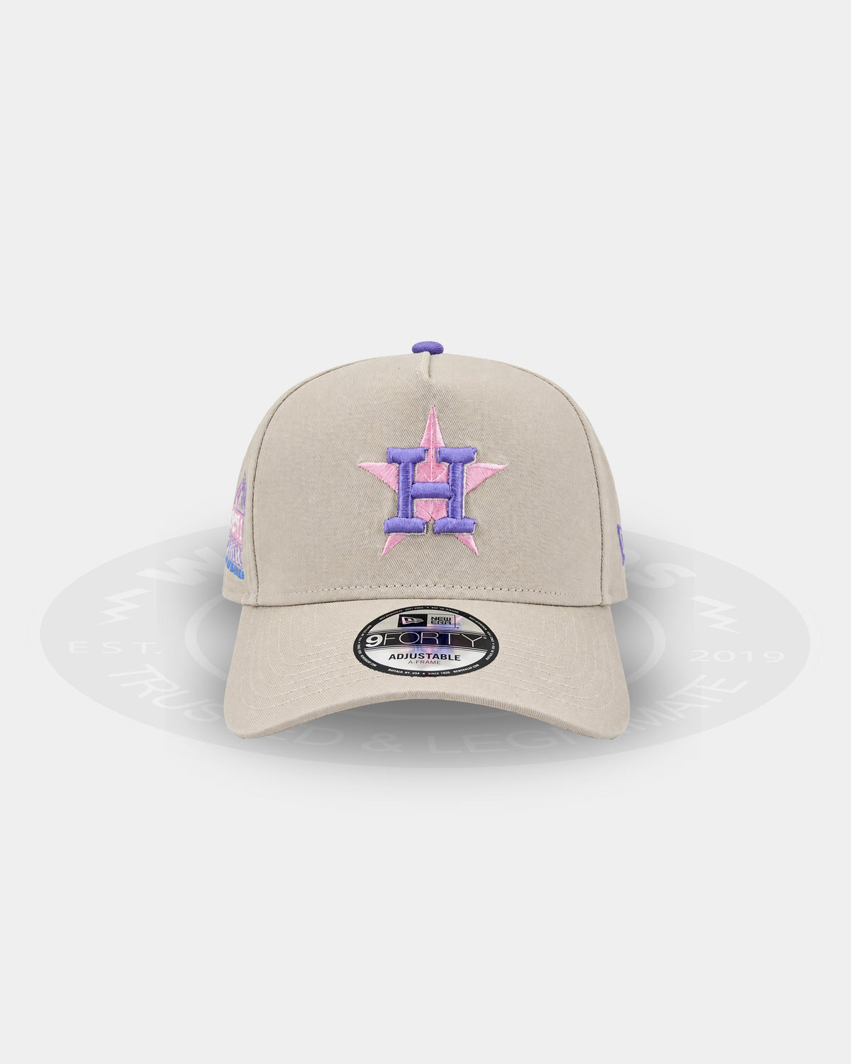Houston Astros Pastel Purple 9FORTY A Frame Snapback Hat