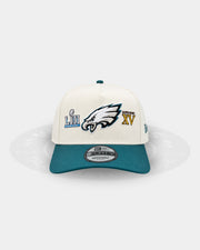 Philadelphia Eagles 'Super Bowl Front Logos' 9FORTY A Frame Snapback Hat