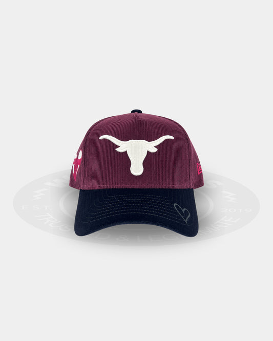 New Era Texas Longhorns Crimson Bond 9FORTY A Frame Snapback Hat