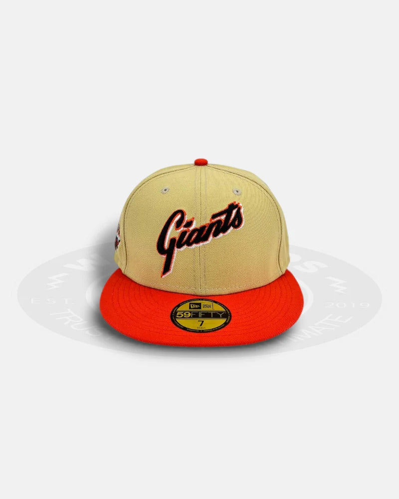San Francisco Giants Retro Script Vegas Gold Two Tone Series 59Fifty Fitted Hat