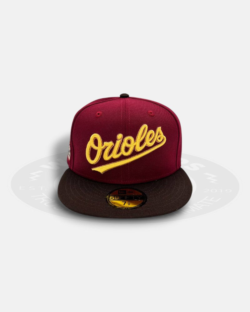 Baltimore Orioles 30th Anniversary Maroon Two Tone 59FIFTY Fitted Hat