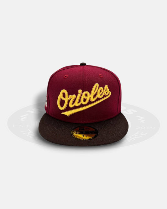 Baltimore Orioles 30th Anniversary Maroon Two Tone 59FIFTY Fitted Hat