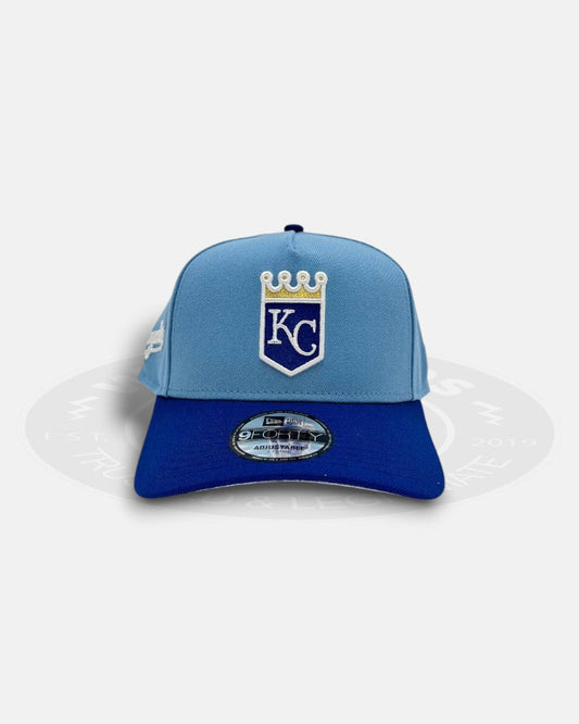 Kansas City Royals Alt Crest Blue 9FORTY A-Frame Snapback Hat