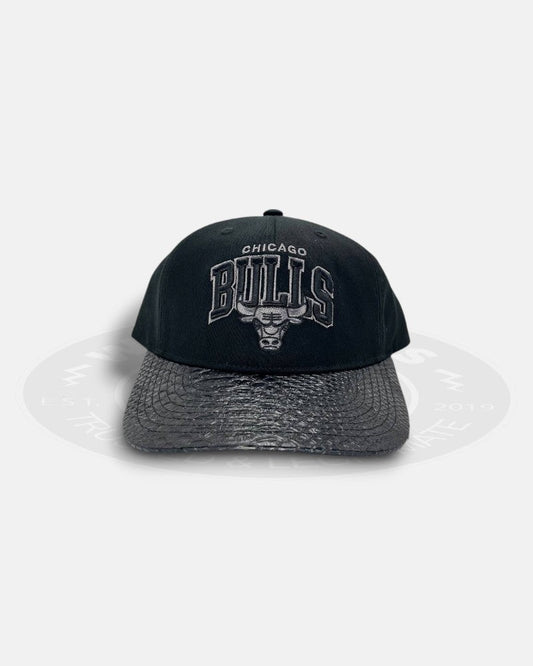 Chicago Bulls Leather Snakeskin Deadstock Fit Snapback Hat