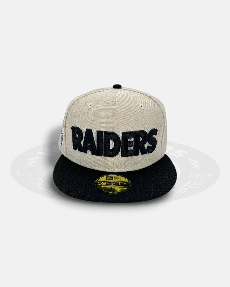 Las Vegas Raiders Stone/Black Inaugural Season 2021 Two Tone 59Fifty Fitted Hat