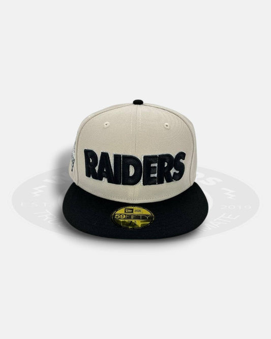 Las Vegas Raiders Stone/Black Inaugural Season 2021 Two Tone 59Fifty Fitted Hat