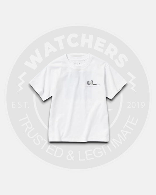 Kids Kaws x Uniqlo White Blue T-Shirt