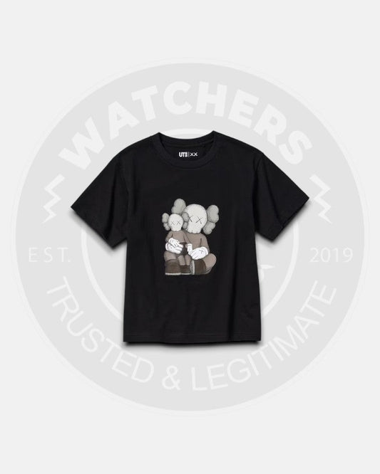 Kids Kaws x Uniqlo Black T-Shirt