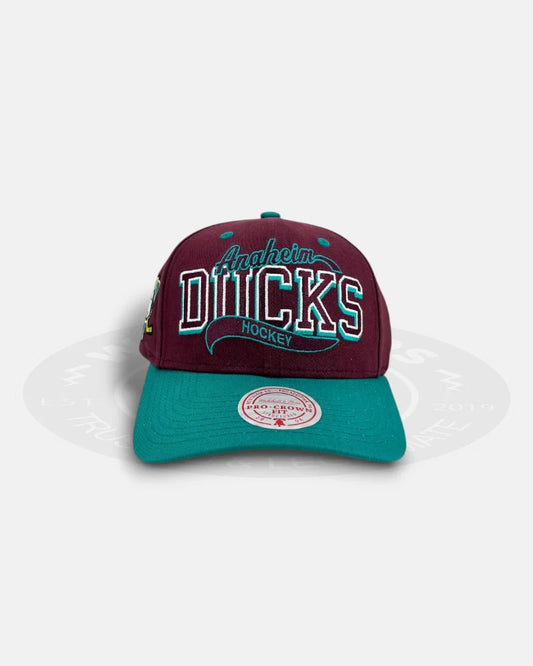 Anaheim Ducks Block Sweep Pro Crown Snapback Hat